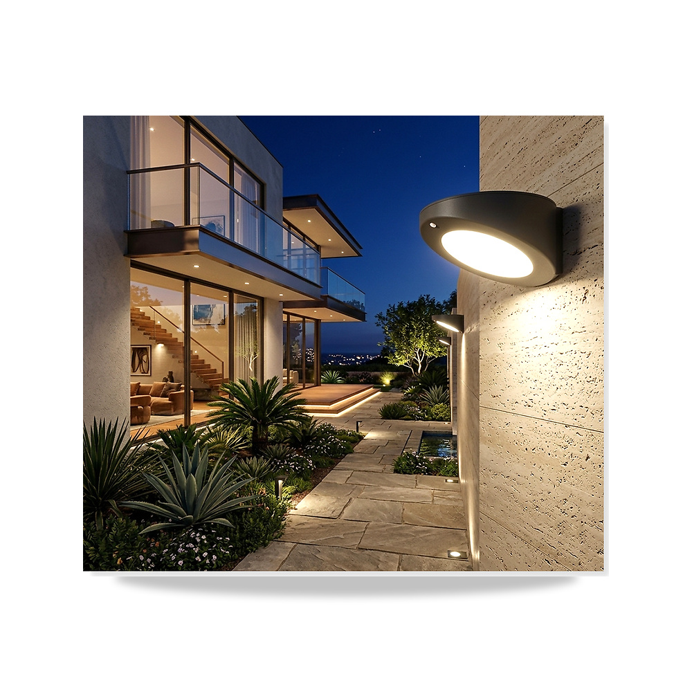 صورة منتج وحدة إضاءة جدارية LED بالطاقة الشمسية مع حساس حركة –6واط – IP65 – الواجهات والمداخل والممرات. - كود الصنف reemco-2027-1935224 - ماركة يباع من خلال reemco - توريد وتصوير حصري لشركة ريمكو القابضة السعودية