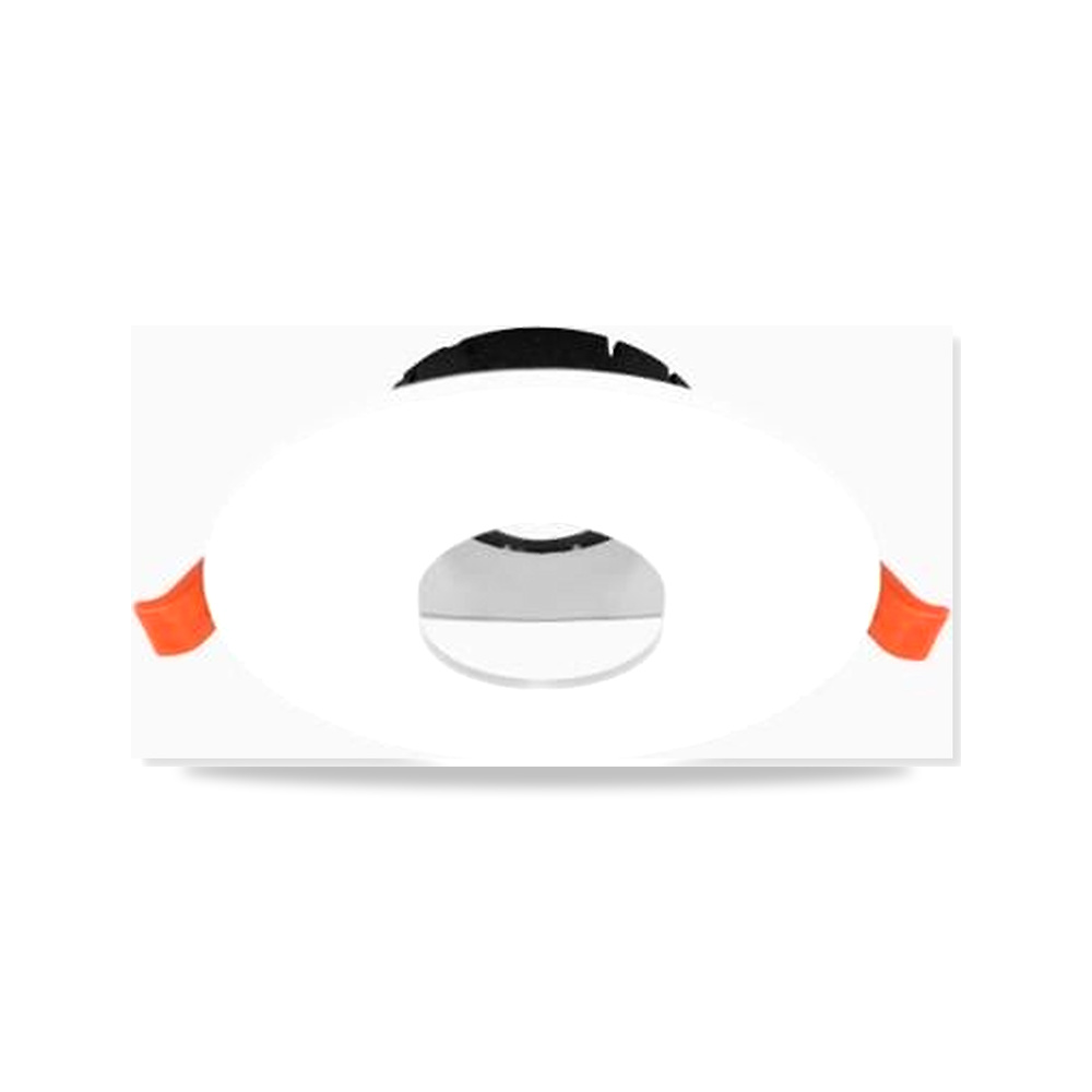 إطار سقفي دائري غاطس غير متحرك ومضاد للوهج بمقاس قص 80مم