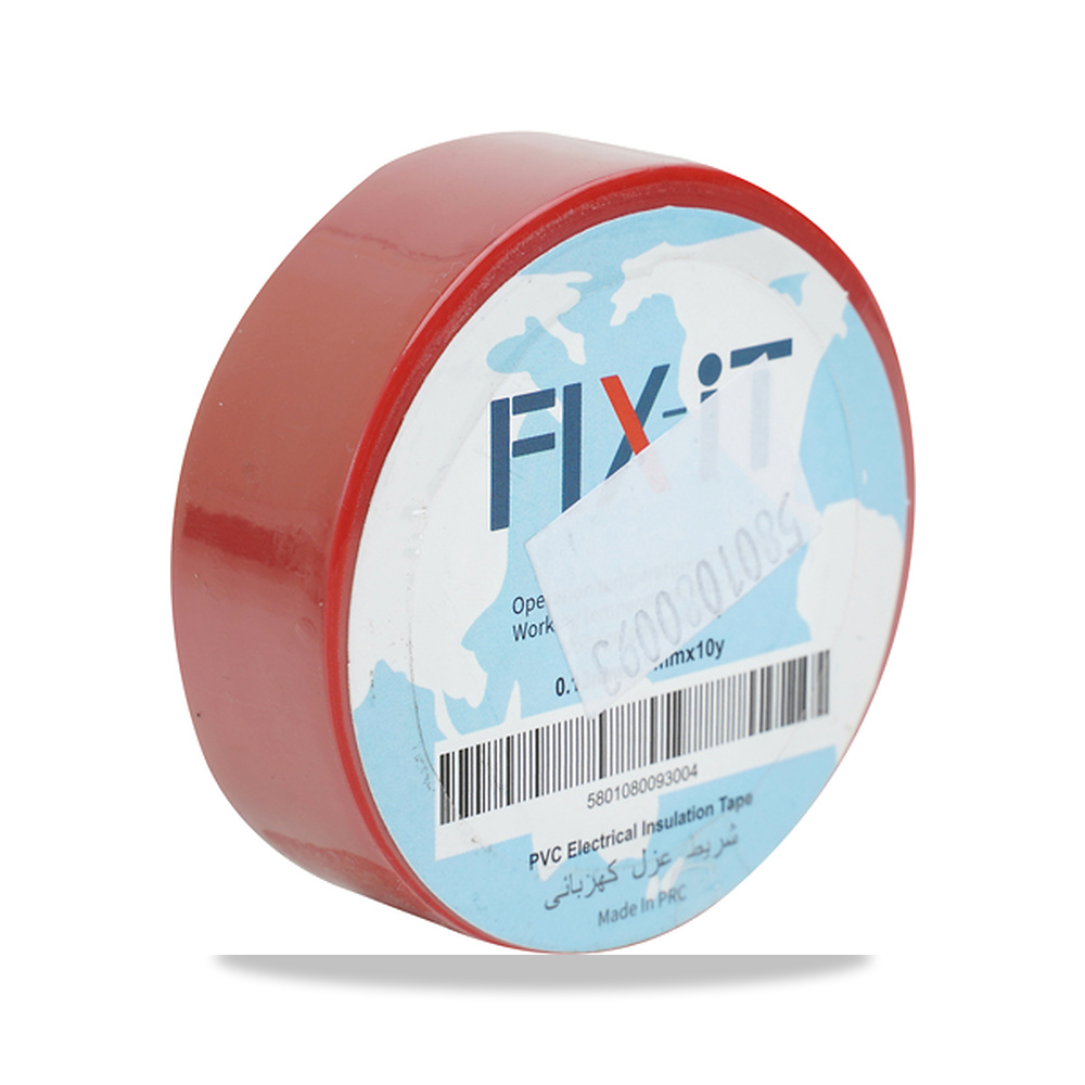 صورة منتج فيكس إت شريط كهربائى لاصق 0.18 مم × 19 مم 10 ياردة أحمر – الصين fix-it – موديل 5801080100 - كود الصنف reemco-2027-1938983 - ماركة يباع من خلال reemco - توريد وتصوير حصري لشركة ريمكو القابضة السعودية