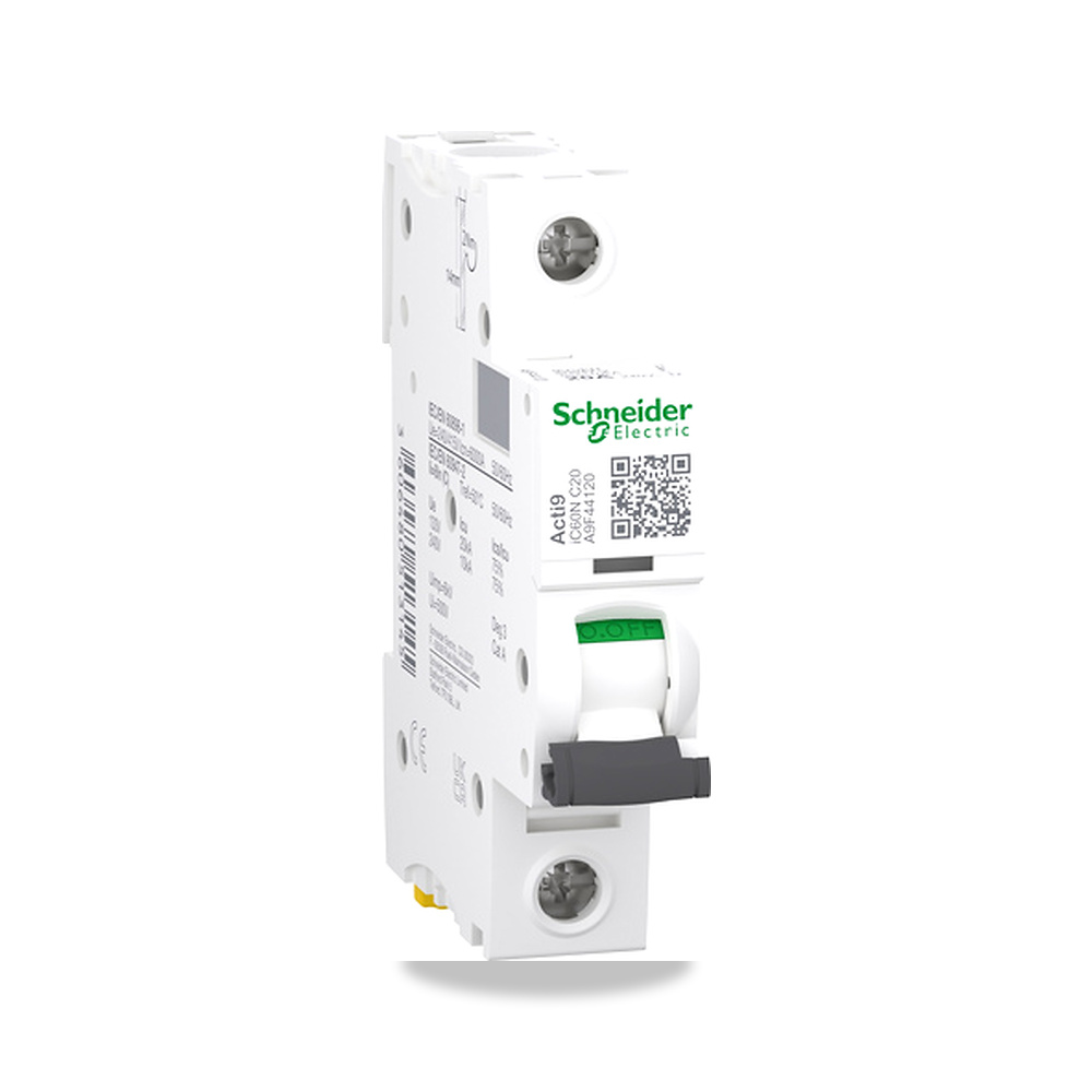 صورة منتج شنايدر قاطع اكت9 مفرد 50 أمبير 230 كيلوفولت IC60 شنايدر إلكتريك (Schneider Electric) - كود الصنف reemco-2027-1940100 - ماركة يباع من خلال reemco - توريد وتصوير حصري لشركة ريمكو القابضة السعودية