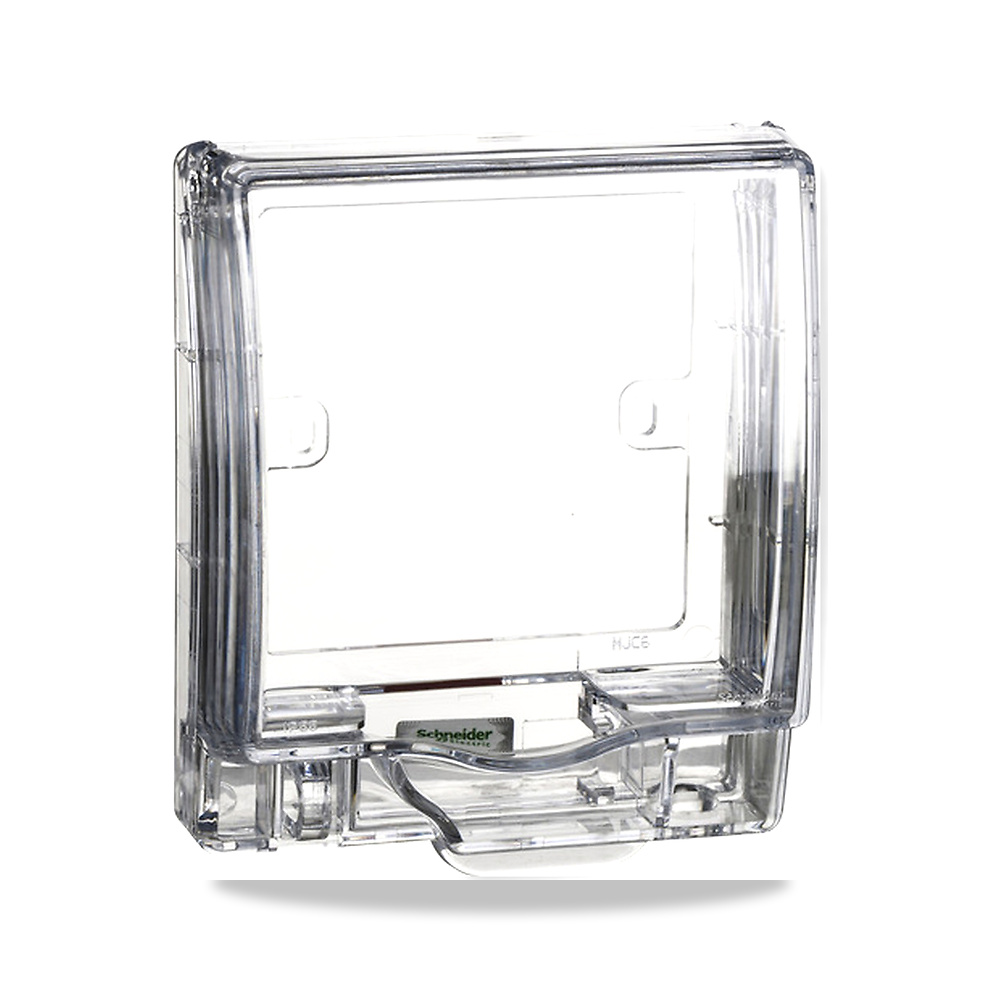 شنايدر غطاء فيش مفرد للحماية من عوامل الطقس شفاف (IP55) E223R_TR - اللون أبيض - 7 سم