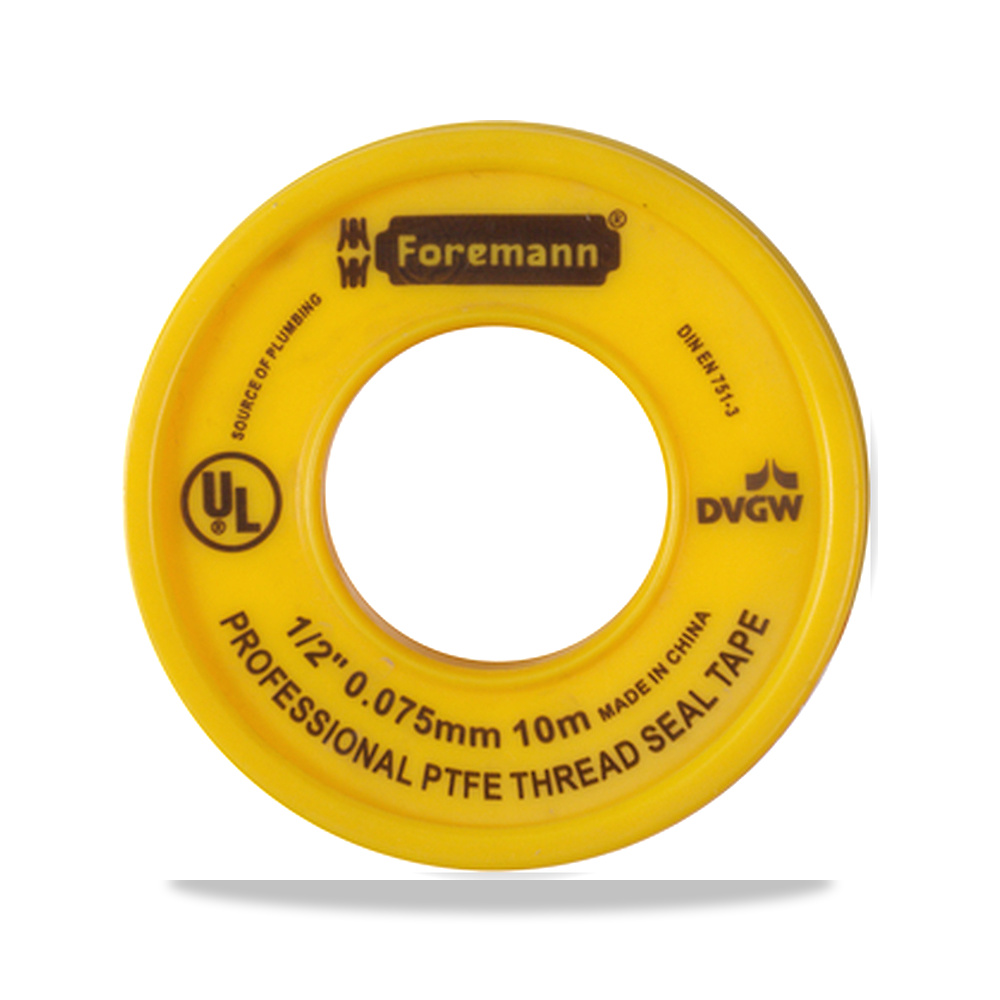 شريط تفلون أبيض صغير 10 متر فورمن foremann - 12 مم - موديل 6902020004