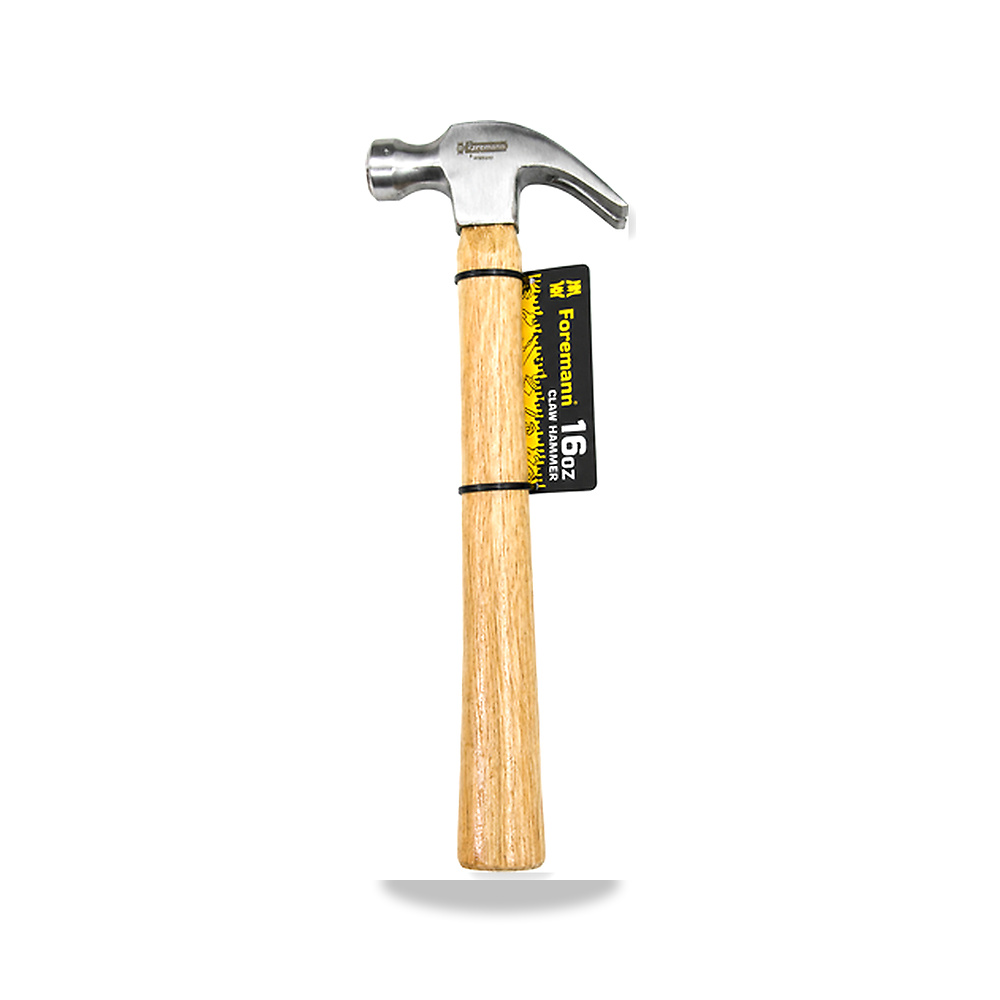 شاكوش فورمان قلاعة محنى يد خشب 16 اونز موديل WOOD HANDLE