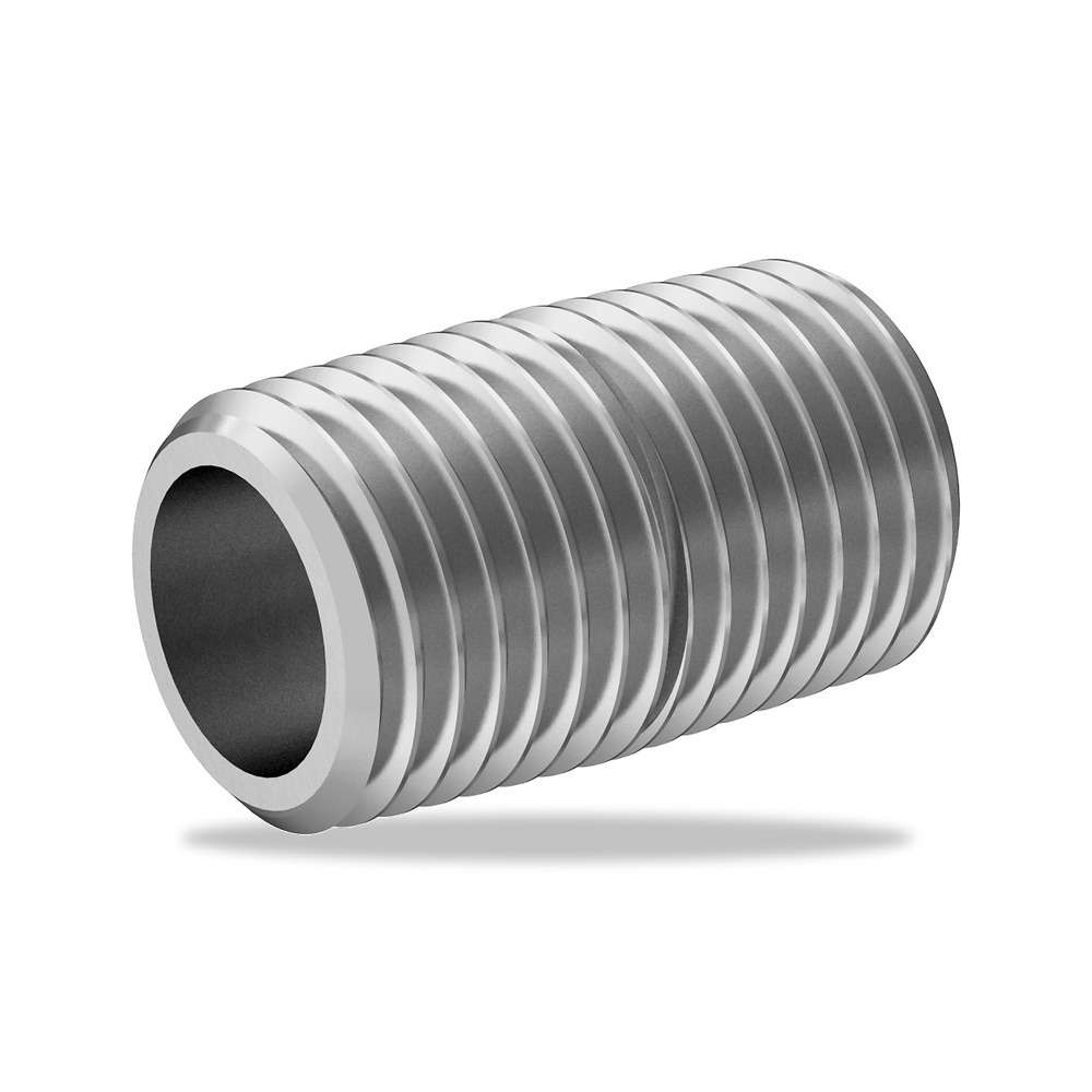 صورة منتج نبل وماسورة ملولبة الطرفين بجدار قياسي ستانلس ستيل – مقاس 3/8 Pipe Size – طول 3 1/2 بوصة – موديل 4830K145 - كود الصنف reemco-2027-2232816 - ماركة يباع من خلال reemco - توريد وتصوير حصري لشركة ريمكو القابضة السعودية