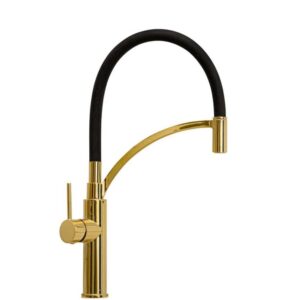 خلاط حوض دوّار موديل 004 — أسود وذهبي (BRONZO)