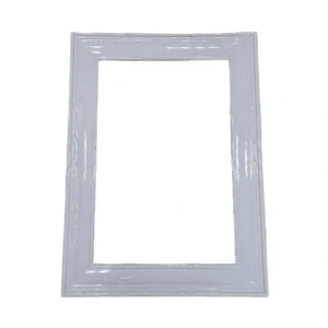 إطار جداري بلاستيكي لمكيف مقاس 08 – ملحق تكييف بتشطيب أنيق مقاوم للرطوبة، أبيض خفيف وسهل التركيب