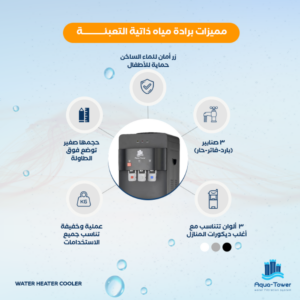 مبرد مياه اكواتاور زي بلس — موديل 1 (أسود)