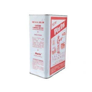 Pluto Lacquer Thinner — 1 Gallon | Painting Chemicals, Professional Lacquer & Enamel Thinner (Silver)