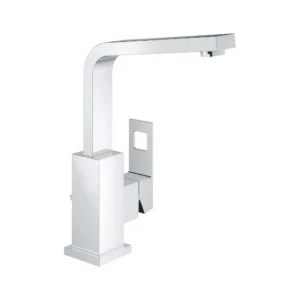 صنبور حوض بمقبض واحد للمقاس الكبير (1/2") بلون كروم لامع — تحكم مريح ومقاوم للتآكل