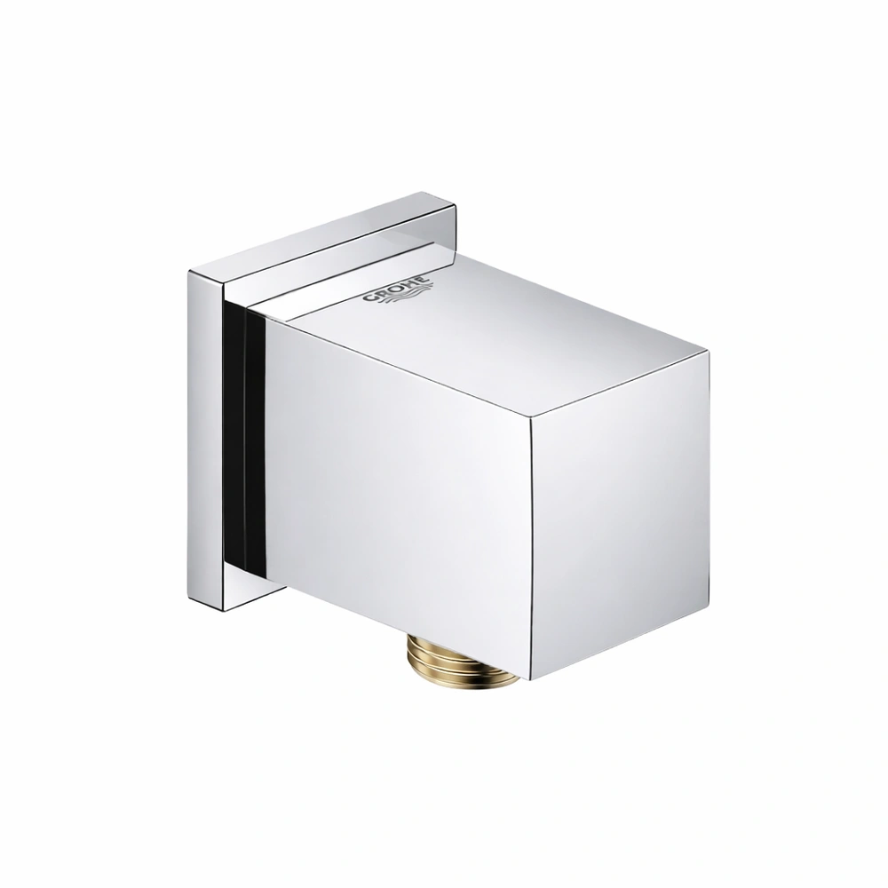 كوع دش مربع للتثبيت على الحائط من جروهي طراز أليور بريليانت 1/2 بوصة - كروم