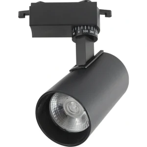 كشاف مجرى أسود 10 واط — لون الإضاءة كريمي (شمسي)، تشغيل مباشر بدون ترانسفورمر — هامر