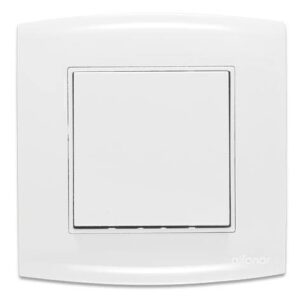 مفتاح أحادي 10 أمبير أبيض عريض - الفنار