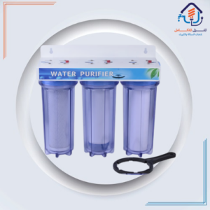 نظام ترشيح مياه ثلاثي 10 بوصة بهيكل شفاف صناعة صينية عالية الجودة