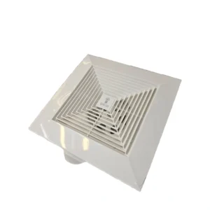 مروحة شفط ديكورية للسقف والجدران 10 بوصة (25×25 سم) — فولت الإبداع، أبيض