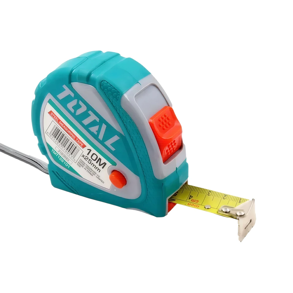 شريط قياس فولاذي من توتال 10 م × 25 مم — موديل TMT126101