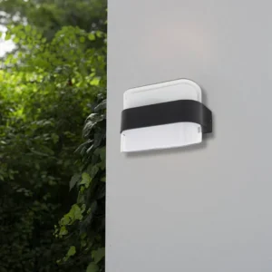 كشاف بوابة أسود بإنارة صفراء 10 واط