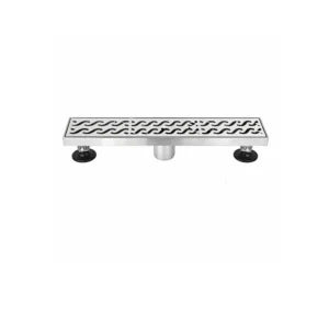 مصفاة أرضية من الستانلس ستيل بشبكة ومزودة بمانع روائح – 10×30 سم