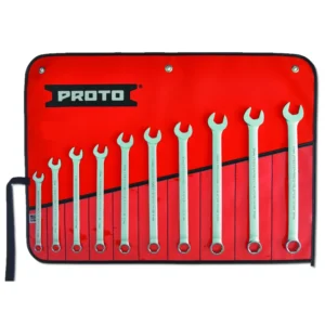 Proto Metric Wrench Set, 10 Pieces, 6 Heads, Satin Finish