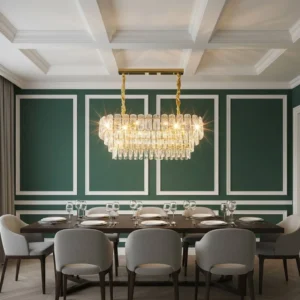 نجفة مودرن ذهبية بعدد لمبات 10 (E14)