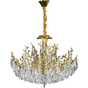 ثريا معلقة مودرن ذهبية بعدد 10 لمبات (مقاس E14)