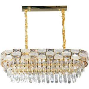 نجفة معلقة مودرن أسود وذهبي - 10 لمبات E14