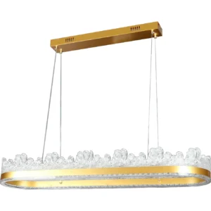 علاقي مودرن ذهبي مقاس 100×28 سم — ثلاث إضاءات، 105 واط