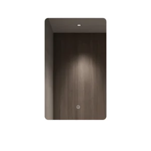 100x60 Bathroom Mirror with Switchable LED Lighting for Three Colors and Touch Control — Modern Wall Mirror with Soft Lighting