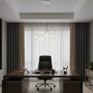 علاقي مودرن أبيض — 105 واط بثلاثة أوضاع إضاءة