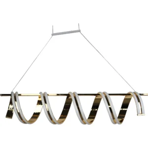 نجف مودرن ذهبي بثلاثة مصابيح — 105 واط