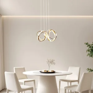 معلّق مودرن ذهبي بثلاث إضاءات — 105 واط