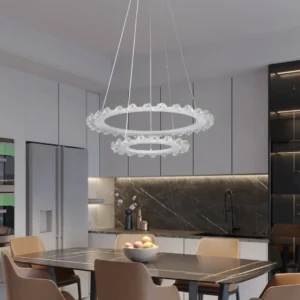 مصباح معلق مودرن أبيض 105 واط بثلاثة أوضاع إضاءة