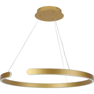 نجف مودرن ذهبي بثلاث إضاءات — 105 واط، قطر 80 سم