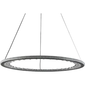 نجف مودرن أسود ثلاثي الإضاءات 105 واط — مقاس 80 سم