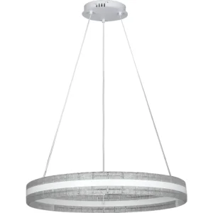 نجف مودرن أبيض بقدرة 105 واط وقطر 800 مم مع 3 أوضاع إضاءة