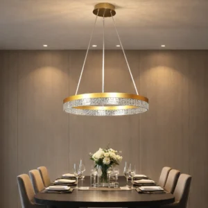 علّاق مودرن ذهبي ثلاثي الإضاءات — 115 واط