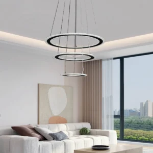 نجف معلق مودرن أسود — 115 واط بثلاث إضاءات