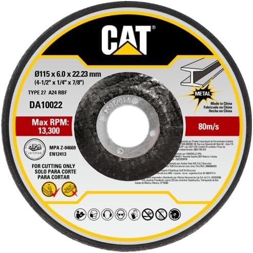 قرص جلخ للمعادن 115×6 مم (4.5 بوصة) - CAT DA10022