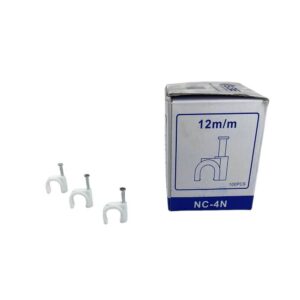 مشبك أبيض مقاس 12 ملم