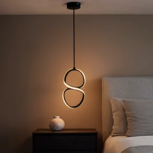 Modern black wall mount with three lighting modes, 12 watts
