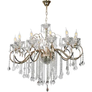 نجف مودرن شمعدان ذهبي وفضي - 12 لمبة E14