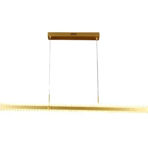 ثريا معلقة مودرن مقاس 120 سم ذهبي — 3 لمبات، 55 واط