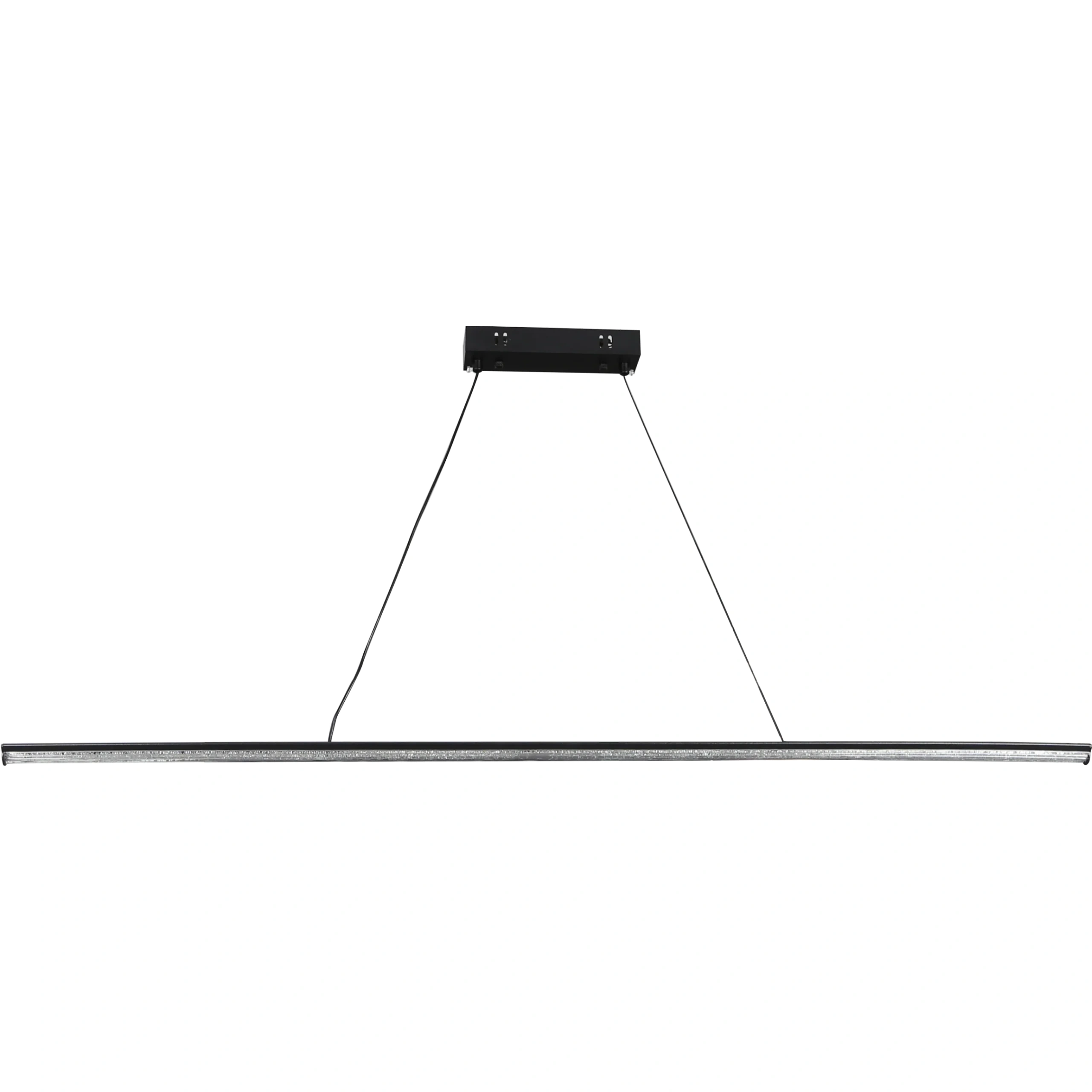 ثريا معلّقة مودرن مسطرة سوداء 120 سم — 30 واط، 3 ألوان إضاءة