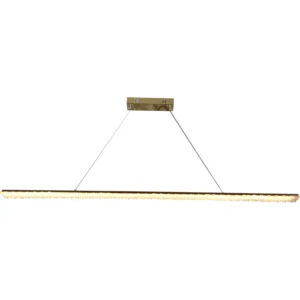 ثريا معلّقة مودرن مسطرة ذهبية — 120 سم، 30 واط، 3 أوضاع إضاءة