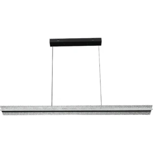 مصباح معلق مودرن مسطرة أسود 120 سم، 55 واط، بثلاثة أوضاع إضاءة