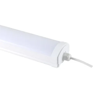 قاعدة إضاءة باللون الأبيض — طول 120 سم، 60 واط، للاستخدام الخارجي (مقاومة للماء IP65)