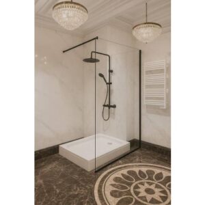 حوض دش مستطيل من يونكس 120×70 سم - بيج