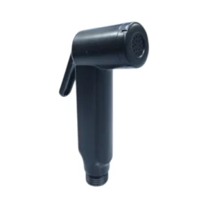 شطاف يدوي أسود بخرطوم مرن 120 سم وتصميم مريح مع مقبض عملي | BATHROY