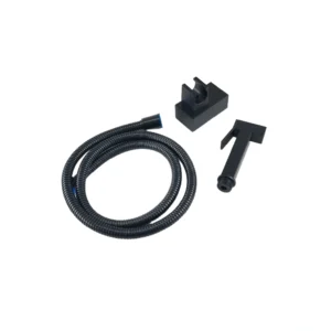 طقم شطاف مرحاض يدوي من أوكيانوس - خرطوم 120 سم - أسود مطفي (OKY-598-S)