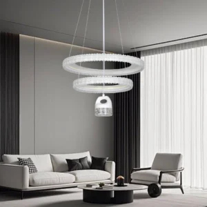 إنارة معلّقة مودرن أبيض — 125 واط، 3 إضاءات