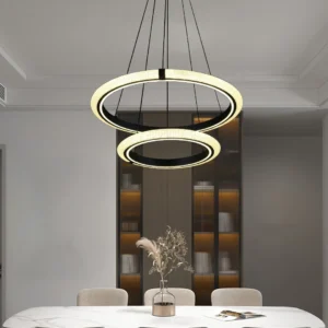 نجف مودرن أسود بثلاث إضاءات 125 واط — مجوز